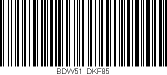 Código de barras (EAN, GTIN, SKU, ISBN): 'BDW51/DKF85'