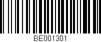 Código de barras (EAN, GTIN, SKU, ISBN): 'BE001301'