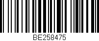 Código de barras (EAN, GTIN, SKU, ISBN): 'BE258475'