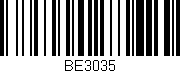 Código de barras (EAN, GTIN, SKU, ISBN): 'BE3035'