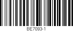 Código de barras (EAN, GTIN, SKU, ISBN): 'BE7093-1'
