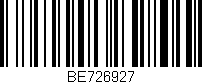 Código de barras (EAN, GTIN, SKU, ISBN): 'BE726927'