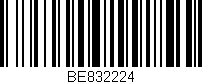 Código de barras (EAN, GTIN, SKU, ISBN): 'BE832224'
