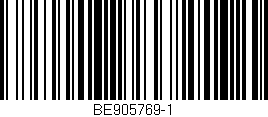 Código de barras (EAN, GTIN, SKU, ISBN): 'BE905769-1'
