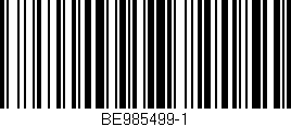 Código de barras (EAN, GTIN, SKU, ISBN): 'BE985499-1'