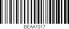 Código de barras (EAN, GTIN, SKU, ISBN): 'BEAA1017'