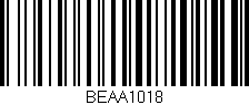 Código de barras (EAN, GTIN, SKU, ISBN): 'BEAA1018'