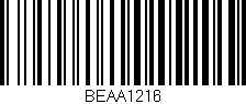 Código de barras (EAN, GTIN, SKU, ISBN): 'BEAA1216'