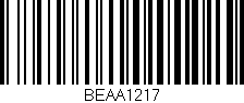 Código de barras (EAN, GTIN, SKU, ISBN): 'BEAA1217'