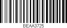 Código de barras (EAN, GTIN, SKU, ISBN): 'BEAA3725'