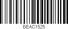 Código de barras (EAN, GTIN, SKU, ISBN): 'BEAC1525'