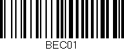 Código de barras (EAN, GTIN, SKU, ISBN): 'BEC01'