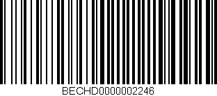 Código de barras (EAN, GTIN, SKU, ISBN): 'BECHD0000002246'