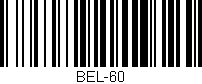 Código de barras (EAN, GTIN, SKU, ISBN): 'BEL-60'