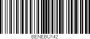 Código de barras (EAN, GTIN, SKU, ISBN): 'BENEBU142'