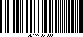 Código de barras (EAN, GTIN, SKU, ISBN): 'BENW705/0001'