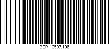 Código de barras (EAN, GTIN, SKU, ISBN): 'BER.13537.136'