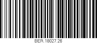 Código de barras (EAN, GTIN, SKU, ISBN): 'BER.18027.26'