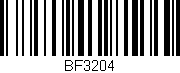 Código de barras (EAN, GTIN, SKU, ISBN): 'BF3204'