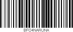 Código de barras (EAN, GTIN, SKU, ISBN): 'BFO4NARUNA'