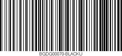 Código de barras (EAN, GTIN, SKU, ISBN): 'BGDG00070-BLACKU'