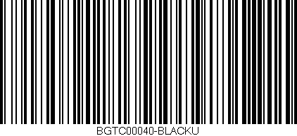 Código de barras (EAN, GTIN, SKU, ISBN): 'BGTC00040-BLACKU'
