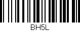 Código de barras (EAN, GTIN, SKU, ISBN): 'BH5L'