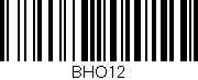 Código de barras (EAN, GTIN, SKU, ISBN): 'BHO12'