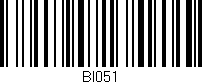 Código de barras (EAN, GTIN, SKU, ISBN): 'BI051'
