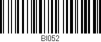 Código de barras (EAN, GTIN, SKU, ISBN): 'BI052'