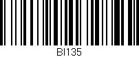 Código de barras (EAN, GTIN, SKU, ISBN): 'BI135'