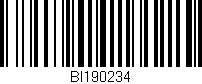 Código de barras (EAN, GTIN, SKU, ISBN): 'BI190234'
