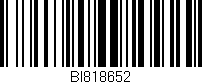Código de barras (EAN, GTIN, SKU, ISBN): 'BI818652'
