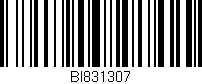 Código de barras (EAN, GTIN, SKU, ISBN): 'BI831307'