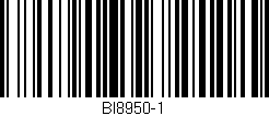 Código de barras (EAN, GTIN, SKU, ISBN): 'BI8950-1'