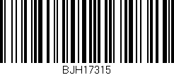 Código de barras (EAN, GTIN, SKU, ISBN): 'BJH17315'