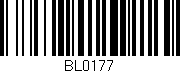 Código de barras (EAN, GTIN, SKU, ISBN): 'BL0177'