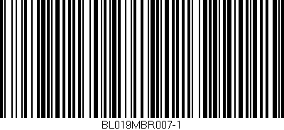 Código de barras (EAN, GTIN, SKU, ISBN): 'BL019MBR007-1'