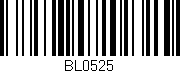 Código de barras (EAN, GTIN, SKU, ISBN): 'BL0525'