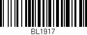 Código de barras (EAN, GTIN, SKU, ISBN): 'BL1917'
