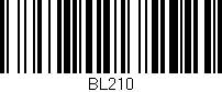 Código de barras (EAN, GTIN, SKU, ISBN): 'BL210'
