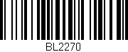 Código de barras (EAN, GTIN, SKU, ISBN): 'BL2270'