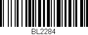 Código de barras (EAN, GTIN, SKU, ISBN): 'BL2284'