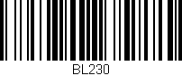 Código de barras (EAN, GTIN, SKU, ISBN): 'BL230'