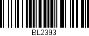 Código de barras (EAN, GTIN, SKU, ISBN): 'BL2393'