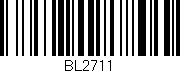 Código de barras (EAN, GTIN, SKU, ISBN): 'BL2711'