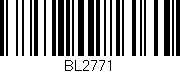 Código de barras (EAN, GTIN, SKU, ISBN): 'BL2771'