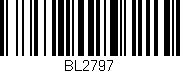 Código de barras (EAN, GTIN, SKU, ISBN): 'BL2797'