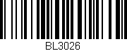Código de barras (EAN, GTIN, SKU, ISBN): 'BL3026'