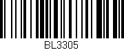 Código de barras (EAN, GTIN, SKU, ISBN): 'BL3305'